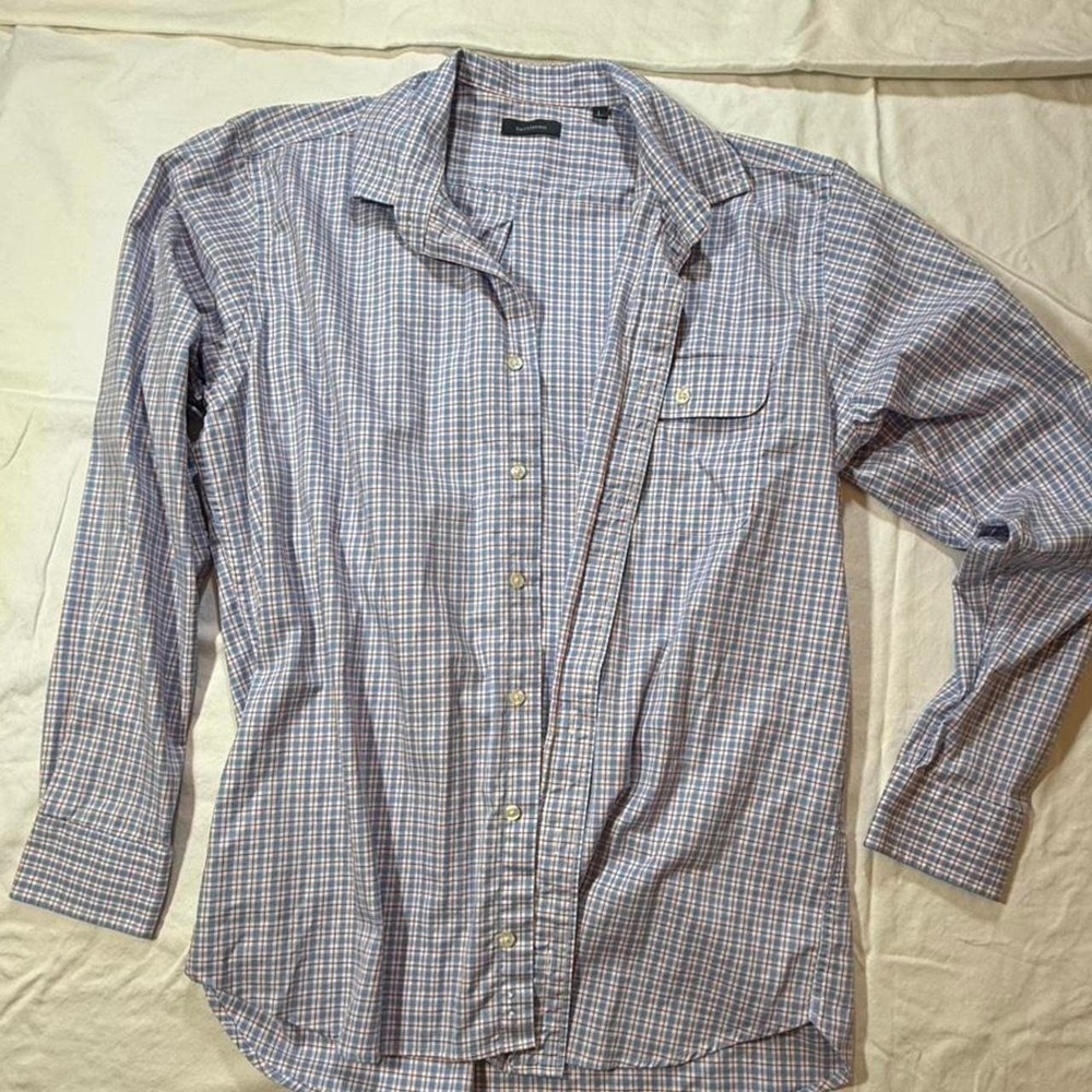 Men's Turtleson plaid button-down shirt